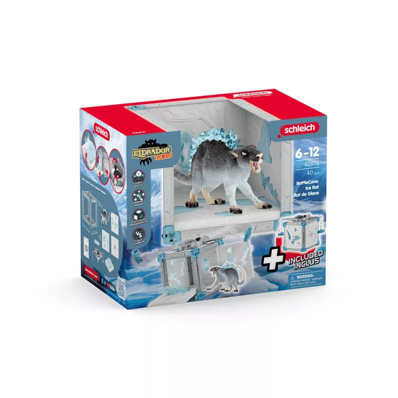 schleich BattleCave Eisratte, Monster und Drachen, BattleCave, 7 Jahr(e), Mehrfarbig, Kunststoff
