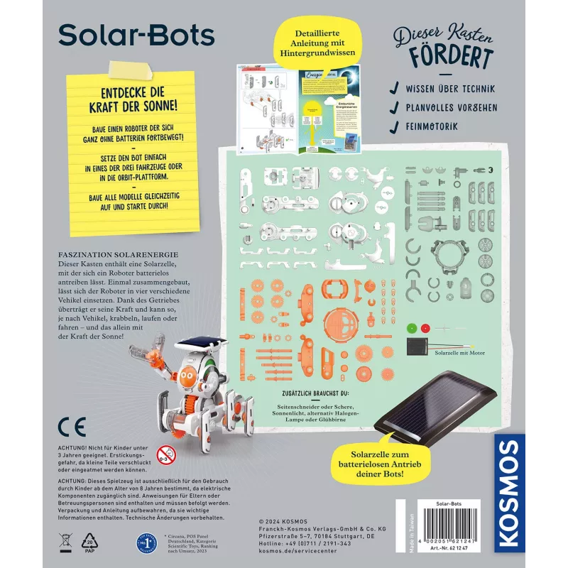 Kosmos Solar Bots, Experimentierkasten, Erneuerbare Energie, 8 Jahr(e)