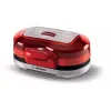 Ariete 205 Hamburger Maker Party Time, Hamburger-Maschine, 1200 W, doppelte antihaftbeschichtete Platten, 2 Fächer, leicht zu reinigen, Rot