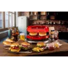 Ariete 205 Hamburger Maker Party Time, Hamburger-Maschine, 1200 W, doppelte antihaftbeschichtete Platten, 2 Fächer, leicht zu reinigen, Rot