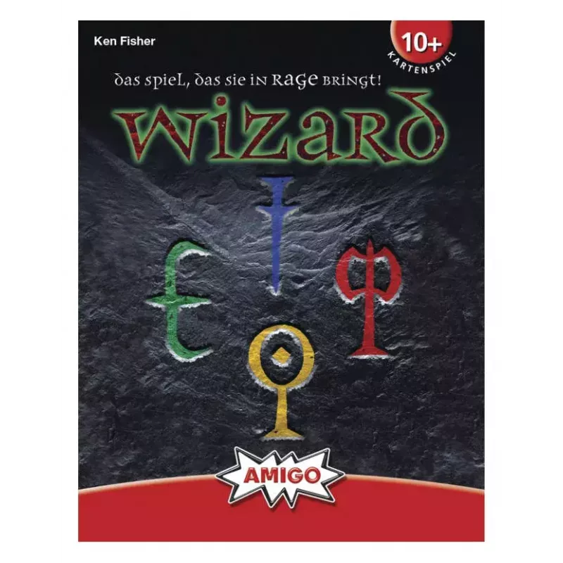 Kartenspiel AMIGO Wizard (Modell 06900) — Strategiespiel für die Familie, 10+ Jahre, 45 Min.