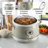 Ariete 2904 Reiskocher – Elektrischer Reiskocher mit Keramikschüssel – Hausgemachtes Sushi – Multikocher – Vintage Line – 3,5 L – 650 W – Beige