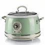 Ariete 2904 Reiskocher – Elektrischer Reiskocher mit Keramikschüssel – Selbstgemachtes Sushi – Multikocher – Vintage Line – 3,5 L – 650 W – Grün