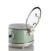 Ariete 2904 Reiskocher – Elektrischer Reiskocher mit Keramikschüssel – Selbstgemachtes Sushi – Multikocher – Vintage Line – 3,5 L – 650 W – Grün
