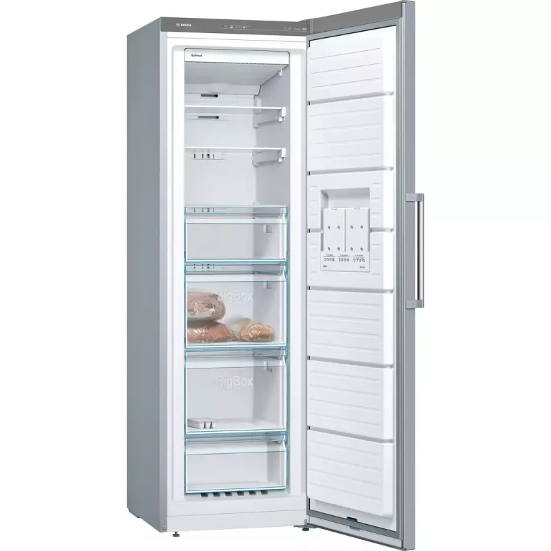 Gefrierschrank Bosch Serie 4 GSN36VLEP — 242 l, NoFrost, Klasse E, 39 dB, Edelstahl