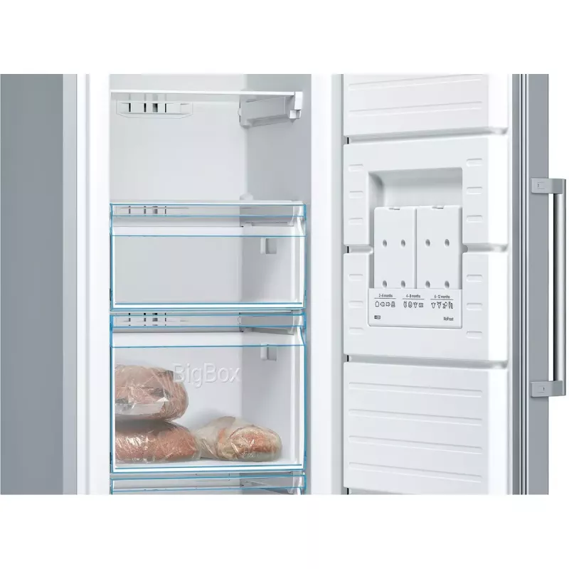Gefrierschrank Bosch Serie 4 GSN36VLEP — 242 l, NoFrost, Klasse E, 39 dB, Edelstahl