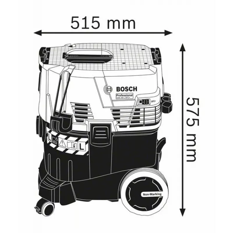 Bosch GAS 35 L SFC+ Professional Schwarz, Blue 1200 W