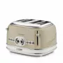 Ariete 156 4-Scheiben Vintage Toaster, 1600 Watt, 6 Bräunungsstufen, Edelstahl lackiert in Pastellbeige, ohne Sandwich-Zangen