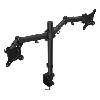 Monitorhalterung ENDORFY Atlas Double für 2 Bildschirme 68,6 cm (27 Zoll), Klemme, VESA 75x75–100x100, max. 8 kg pro Bildschirm, schwarz