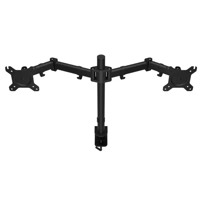 Monitorhalterung ENDORFY Atlas Double für 2 Bildschirme 68,6 cm (27 Zoll), Klemme, VESA 75x75–100x100, max. 8 kg pro Bildschirm, schwarz