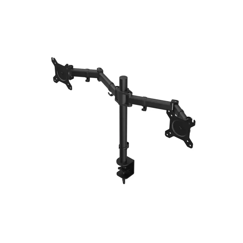 Monitorhalterung ENDORFY Atlas Double für 2 Bildschirme 68,6 cm (27 Zoll), Klemme, VESA 75x75–100x100, max. 8 kg pro Bildschirm, schwarz