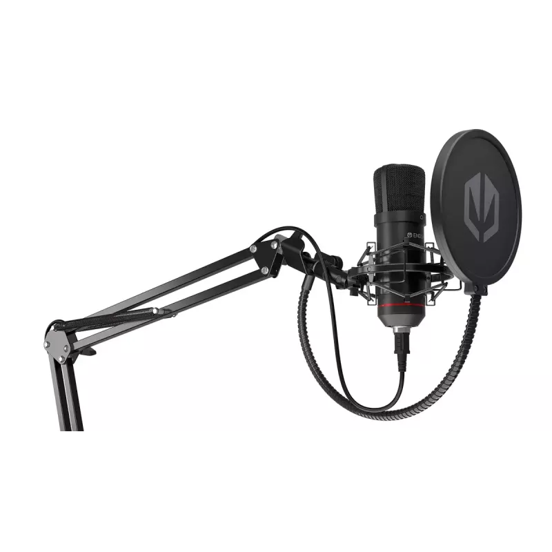 PC-Mikrofon ENDORFY Solum — kabelgebundenes USB-C-Mikrofon mit Nierencharakteristik, 16 Bit/48 kHz, 18–21000 Hz, Tischstativ, 2,9 m Kabel, Kopfhörerausgang, Pop-Filter