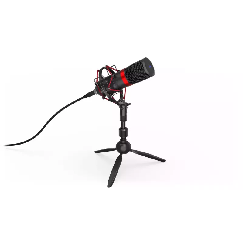 PC-Mikrofon ENDORFY Solum Streaming T — USB-Kabel, 24-Bit/48 kHz, 18–21000 Hz, Tischstativ, Kopfhörerausgang, Schwarz