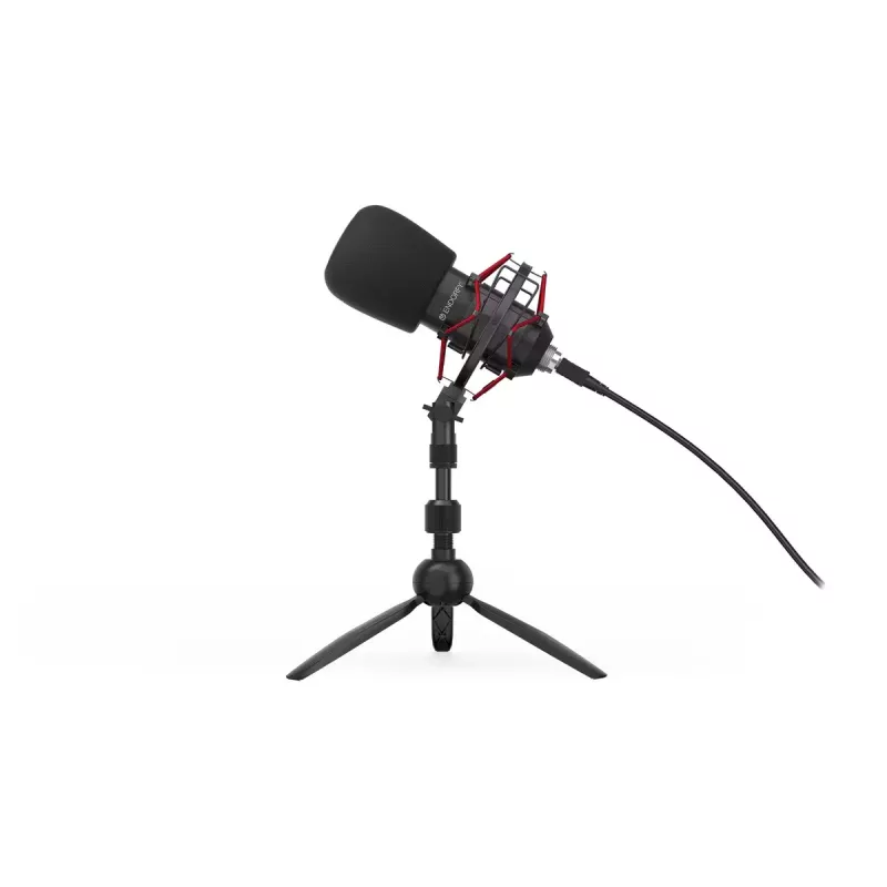 PC-Mikrofon ENDORFY Solum Streaming T — USB-Kabel, 24-Bit/48 kHz, 18–21000 Hz, Tischstativ, Kopfhörerausgang, Schwarz