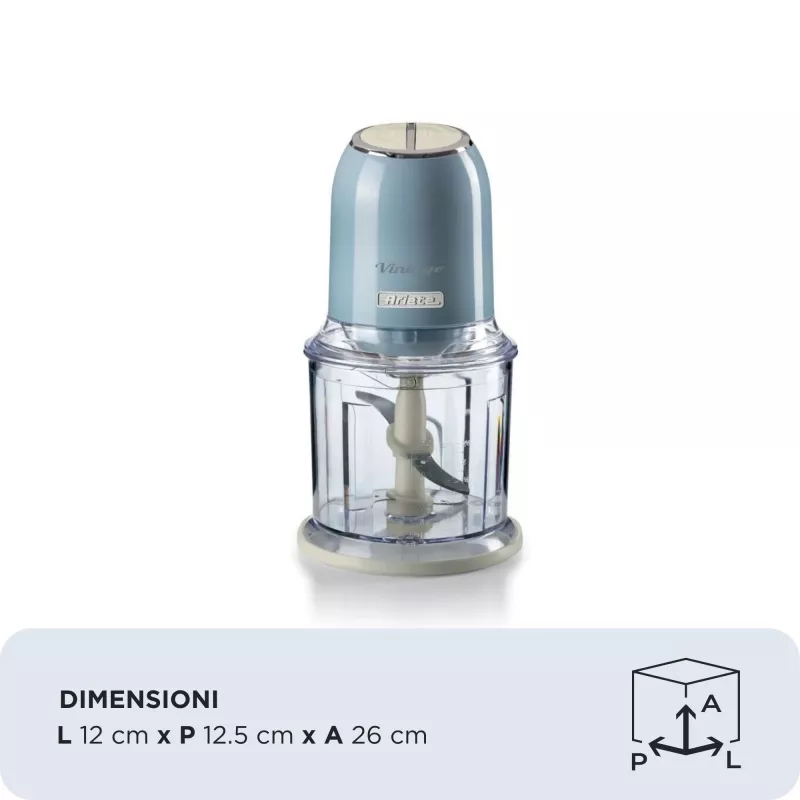 Ariete 438 Vintage Zerkleinerer 0438BL, 0,6 l, 400 W, Blau