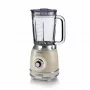 Ariete 583, Vintage Blender mit 1,5 Liter Glaskrug, 4 Edelstahlmesser, 4 Geschwindigkeiten + Puls, 1000 Watt, Beige