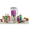 Ariete 583, Vintage Blender mit 1,5 Liter Glaskrug, 4 Edelstahlmesser, 4 Geschwindigkeiten + Puls, 1000 Watt, Beige