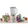 Ariete 583, Vintage Blender mit 1,5 Liter Glaskrug, 4 Edelstahlmesser, 4 Geschwindigkeiten + Puls, 1000 Watt, Beige