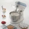 Ariete 1588 Vintage Mixer, Planetenrührer für Brot, Pizza, Kuchen und Gebäck, 5,5 l Fassungsvermögen, 7 Geschwindigkeiten, 2400 Watt, Pastellblau