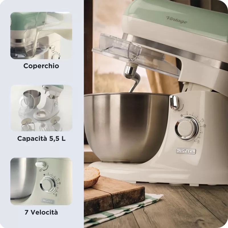 Küchenmaschine Ariete 1588 2400 W 5,5 L Grün Weiß