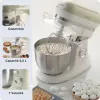 Ariete 1588 Vintage Mixer, Planetenrührwerk für Brot, Pizza, Kuchen und Gebäck, 5,5 L Fassungsvermögen, 7 Geschwindigkeiten, 2400 Watt, Pastellbeige