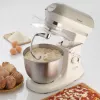 Ariete 1588 Vintage Mixer, Planetenrührwerk für Brot, Pizza, Kuchen und Gebäck, 5,5 L Fassungsvermögen, 7 Geschwindigkeiten, 2400 Watt, Pastellbeige
