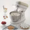 Ariete 1588 Vintage Mixer, Planetenrührwerk für Brot, Pizza, Kuchen und Gebäck, 5,5 L Fassungsvermögen, 7 Geschwindigkeiten, 2400 Watt, Pastellbeige