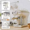 Ariete 1389 Vintage Espressomaschine - Espressomaschine für gemahlenen Kaffee oder ESE-Pads, in pastellbeiger Farbe