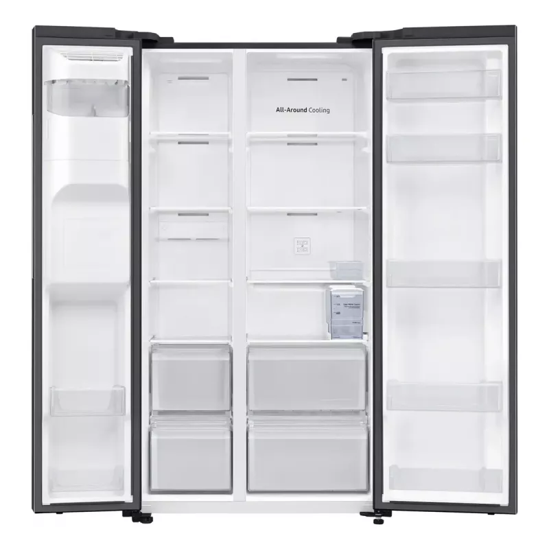 Samsung RS64DG5303B1 Side-by-Side Kühlschrank freistehend 628 L Schwarz, Edelstahl
