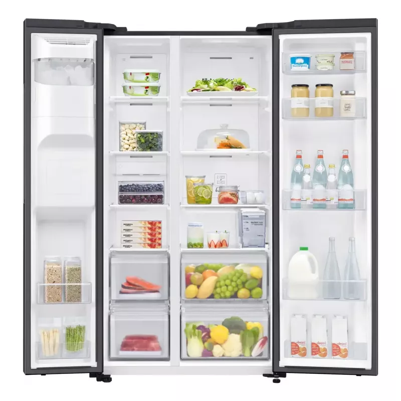Samsung RS64DG5303B1 Side-by-Side Kühlschrank freistehend 628 L Schwarz, Edelstahl