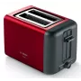 Bosch TAT3P424DE Toaster 2 Scheiben 970 W Schwarz, Rot