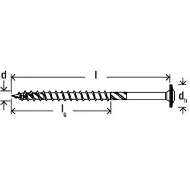 Holzbauschraube FISCHER PowerFast II 10,0x100 mm Flachkopf TX verzinkt