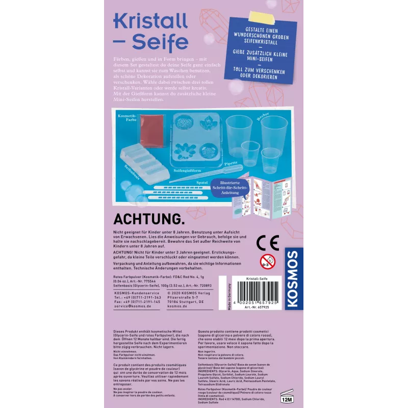 Kosmos 65792, Seife, Chemie, 8 Jahr(e), Mehrfarbig