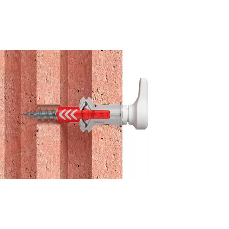 Schraubhaken- und Dübelset Fischer 564169 25 Stück Kunststoff 8 mm