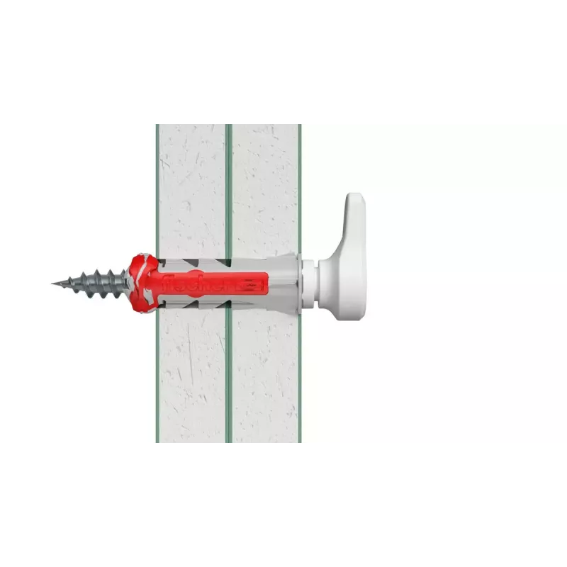 Schraubhaken- und Dübelset Fischer 564169 25 Stück Kunststoff 8 mm