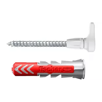 Schraubhaken- und Dübelset Fischer 564169 25 Stück Kunststoff 8 mm