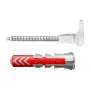 Schraubhaken- und Dübelset Fischer 564169 25 Stück Kunststoff 8 mm