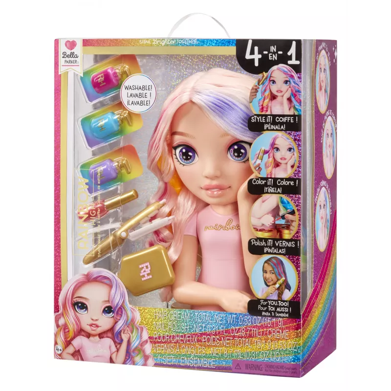 Rainbow High Styling Head Spielset, Make-up/Frisier-Puppenkopf, Weiblich, 4 Jahr(e), Junge/Mädchen, Mehrfarbig