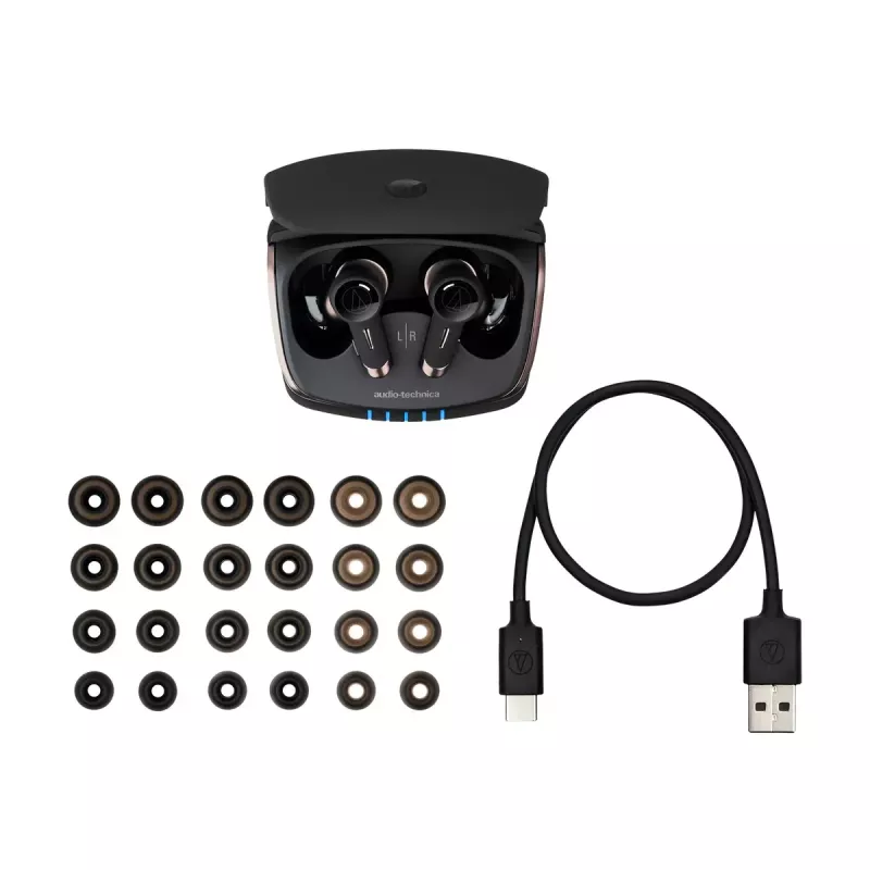 Audio-Technica ATH-TWX9 Kopfhörer — True Wireless In‑ear TWS, 10–40000 Hz, Bluetooth, Braun