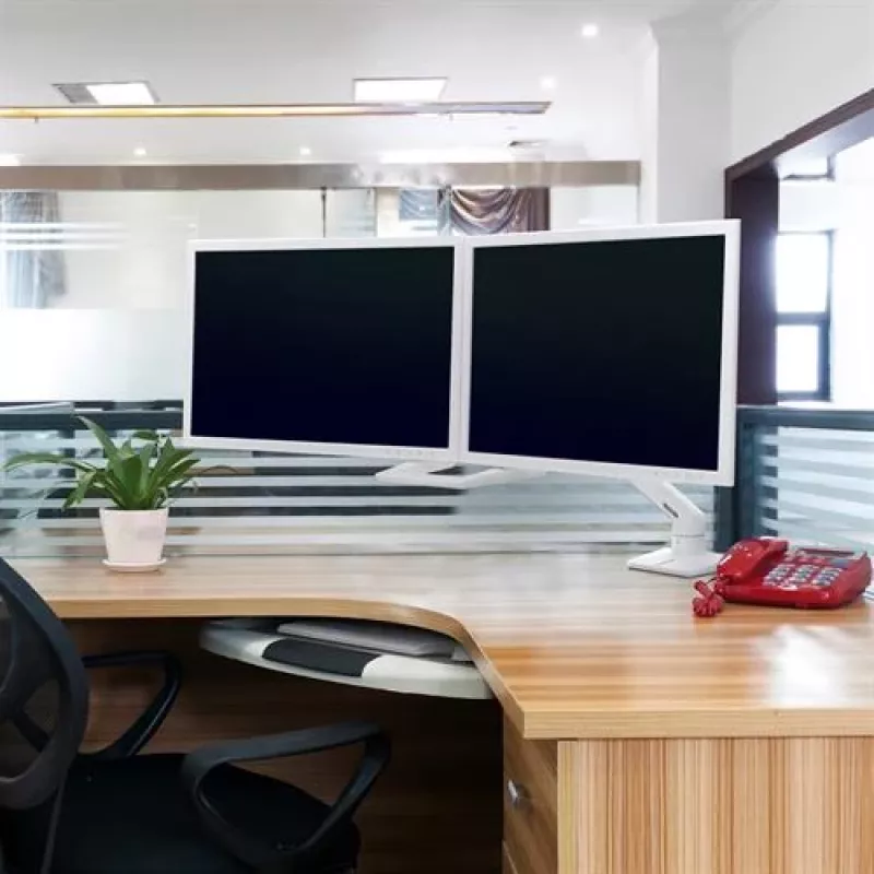 ERGOTRON Hx Desk Dual Monitor Arm Weiß (45-476-216)