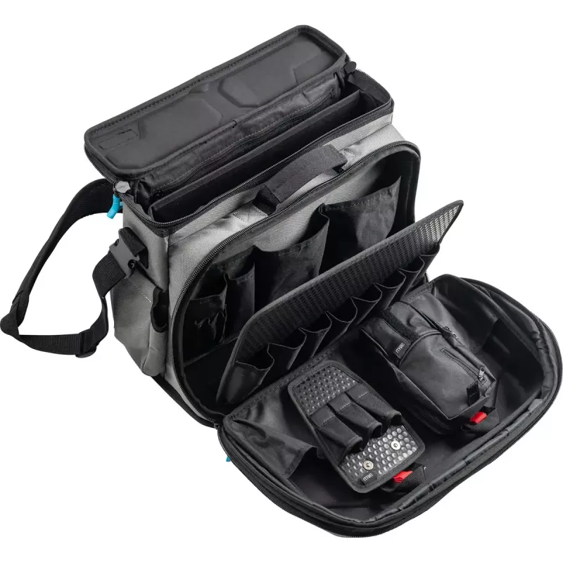 Tool Belt b&w international mit modularen Werkzeugtaschen und Aufbewahrungstasche, schwarz