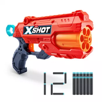 Spielzeug-Blaster ZURU XSHOT Excel Reflex 6 Blaster 12 Darts Mehrfarbig