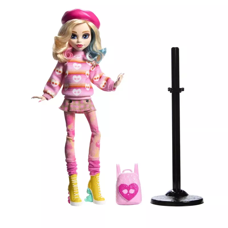 Modepuppe Mattel Monster High Wednesday Enid Sinclair Mehrfarbig