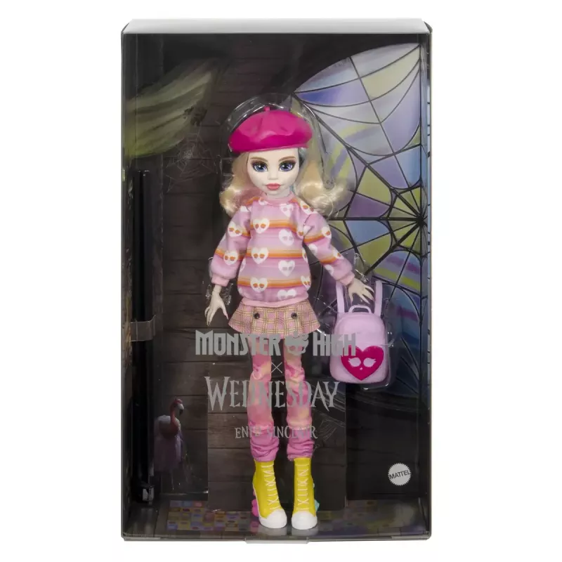 Modepuppe Mattel Monster High Wednesday Enid Sinclair Mehrfarbig