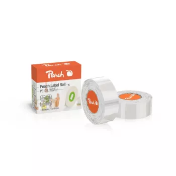Ersatzrollen PEACH PE-110 transparent für Laber Printer PE102, kompatible Ersatzmedien