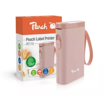 Peach PE110 Etikettendrucker Thermodirekt 203 x 203 DPI 60 mm/s Kabellos Bluetooth