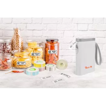 Etiketten-Ersatzrollen PEACH PE-110 – 3 Rollen, Farben S/C/G