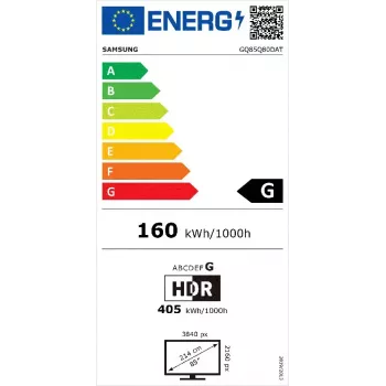 Samsung Q80D GQ85Q80DATXZG TV 2,16 m (85 Zoll) 4K Ultra HD Smart TV Wi-Fi Silber