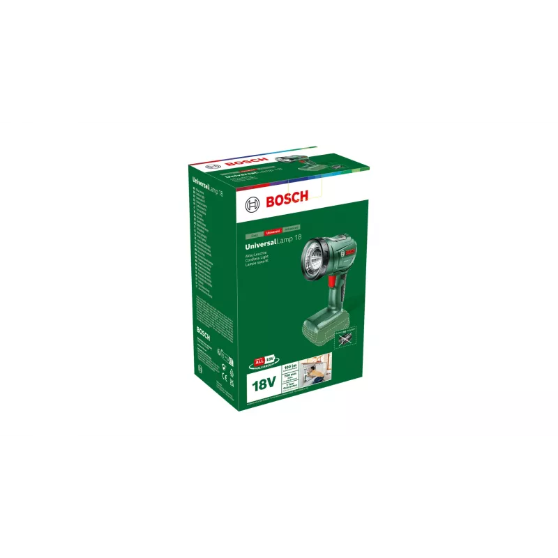 Bosch UniversalLamp 18 Schwarz, Grün LED