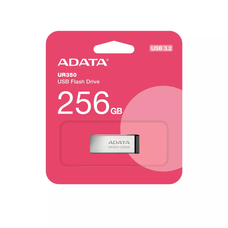 ADATA UR350 USB-Stick 256 GB USB Typ-A 3.2 Gen 1 (3.1 Gen 1) Schwarz, Silber